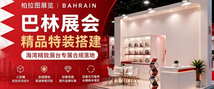 柏拉图展览｜巴林展会精品特装搭建，海湾精致展台专属合规落地